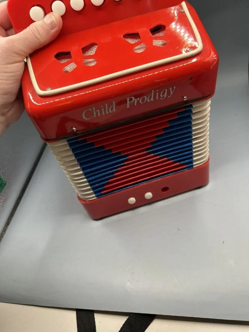 Child Prodigy Red Accordion READ